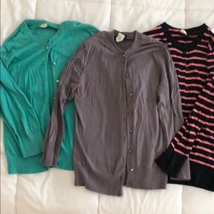 Set of JCrew cardigans size small